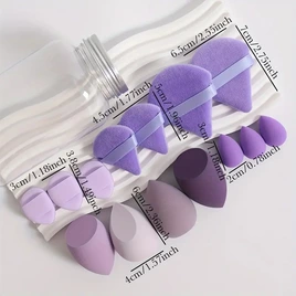 Popular Style Drift Bottle 14 Pcs Makeup Sponge Set Beauty Eggs Mini Thumb Powder Puffs Cotton Puffs
