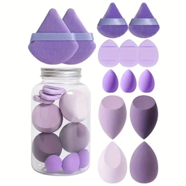 Popular Style Drift Bottle 14 Pcs Makeup Sponge Set Beauty Eggs Mini Thumb Powder Puffs Cotton Puffs