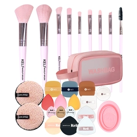 New Arrival Women Makeup Brush Set Custom Logo Soft Makeup Sponge With Bag